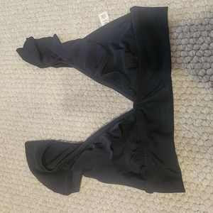 Kids Black Ruffle Bottoms
